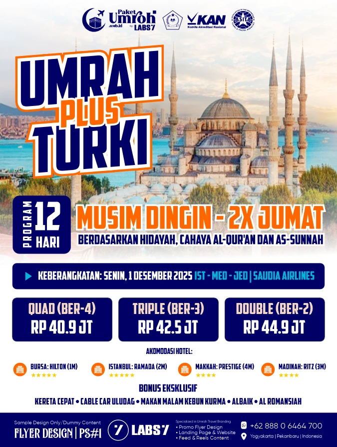 Jasa Desain Flyer Paket Umroh