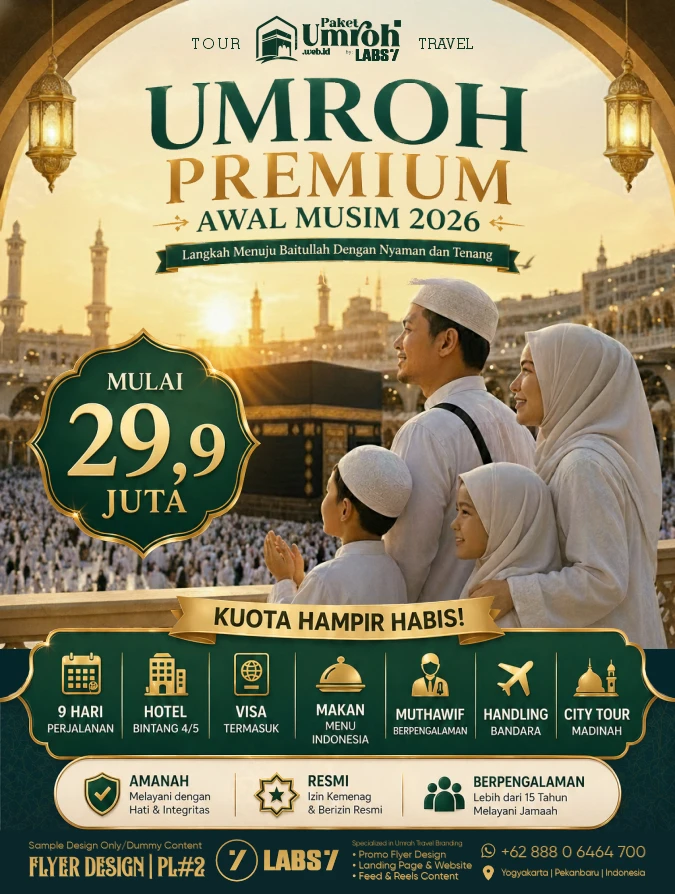 Jasa Desain Flyer Paket Umroh - PLUS (2)